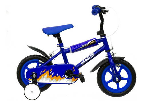 Bicicleta Infantil Rodado 12 Randers Funny Azul Reforzada