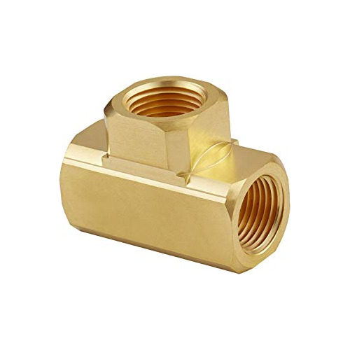 3 Pcs Metals Brass Pipe Fitting Barstock Tee T Adapter ...