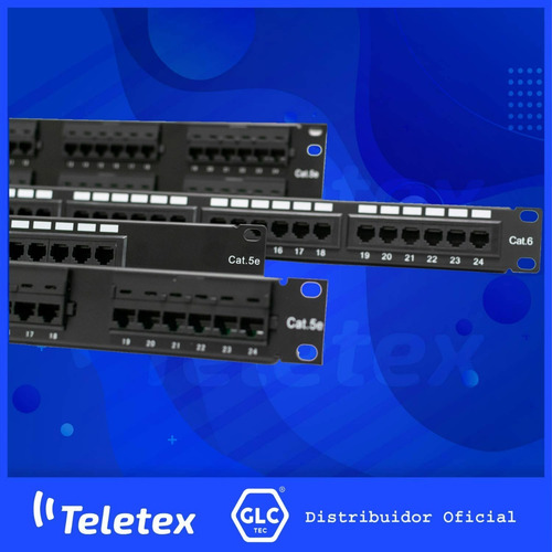 Patchera Patch Panel Glc Ce-4050 Cat6 24 Bocas Puertos Jack