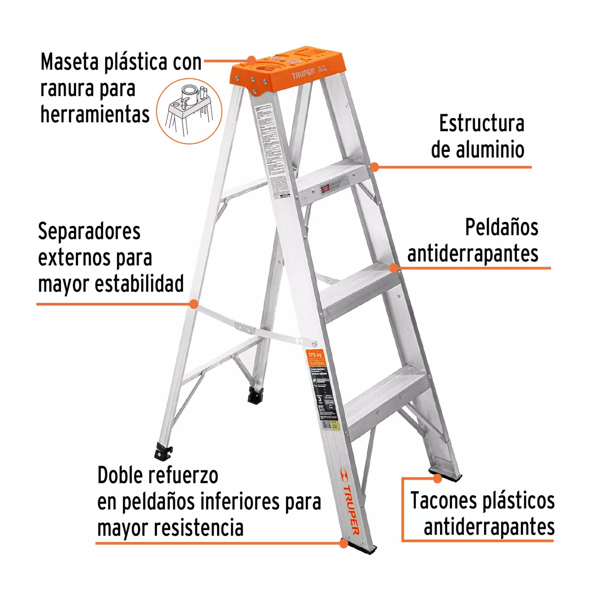 Tercera imagen para búsqueda de escalera aluminio