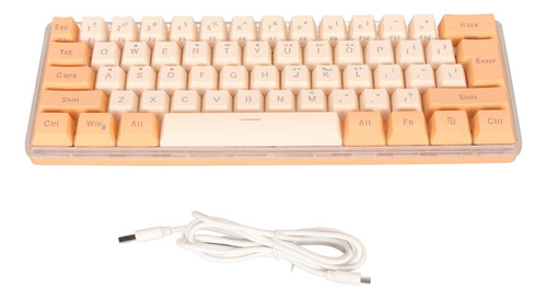 Teclado De Oficina Con Cable Al 60% Para Juegos Rgb Mini Imi