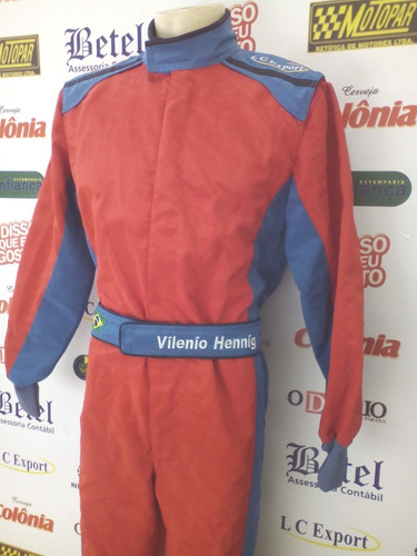 Macacão Para Kart Lcexport Com Recortes Laterais. Com Forro