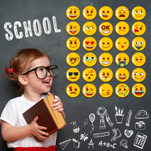 Morcart 30 Imanes De Emoji Para Nevera, Imanes De Refrigera.