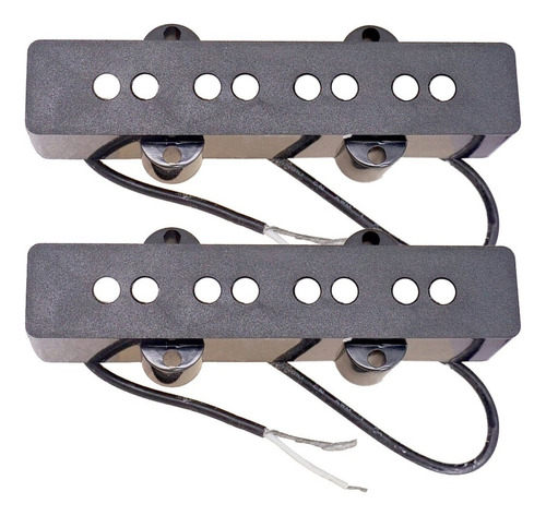 . Pastilla Humbucker Negra De 2 Piezas For Bajo Jazz De 4