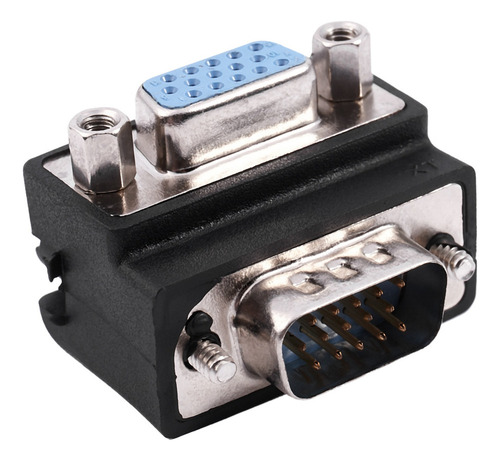 Adaptador De Ángulo Recto M/f Vga Macho A Hembra De 15 Pines