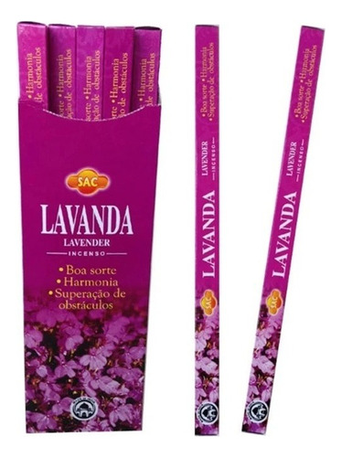 Incenso Indiano Sac Lavanda - 25 Caixas Com 8 Varetas Cada