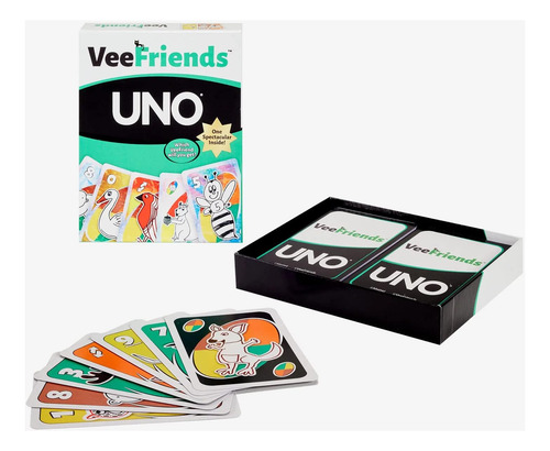 Juego De Cartas Mattel Creations Veefriends Uno