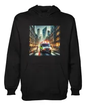 Comprar Buzo Canguro Dtf Ambulancias Y Taxis Recorren Caminos C2