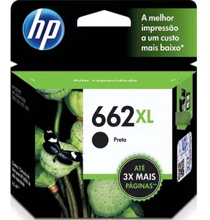 Cartucho Hp 662xl Preto 662 Xl Original E Lacrado Novo