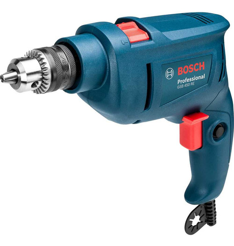 Furadeira Com Impacto 3/8'' Vvr Gsb 450 Re 127v Bosch