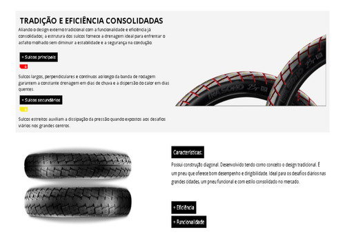 Pneu Tras 80/100-14 Ira Soho Uso C/camara Honda Pop 100 2007