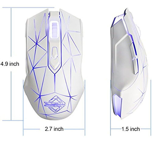 Ajazz Aj52 Watcher Rgb Mouse Para Juegos, 7 Botones Programa