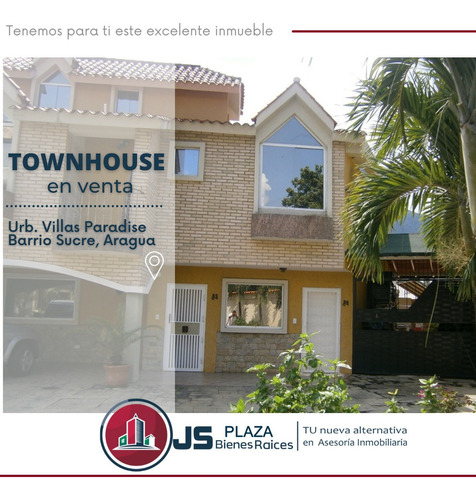 Imagen 1 de 12 de Townhouse En Venta/ Villa Paradise-barrio Sucre/ 04128859981