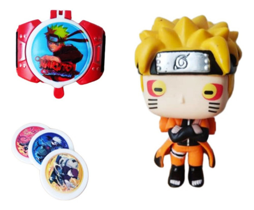 Funko Pop De Naruto Kakashi Sasuke Con Lanzador De Tazos