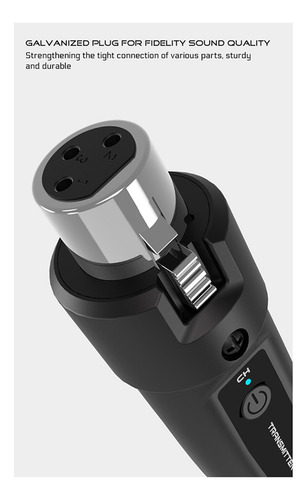 2 Micrófonos Inalámbricos, Transmisor Xlr Inalámbrico Y -fs