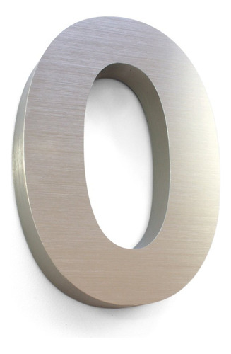 Números 3d 18cm - Aluminio Cepillado - Números Residenciales