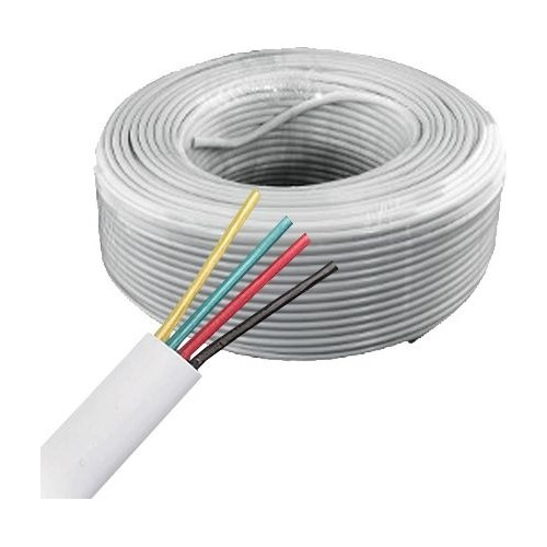 Cable De Alarma 4 Conductores Calibre 22 100 Mts Owac4100j