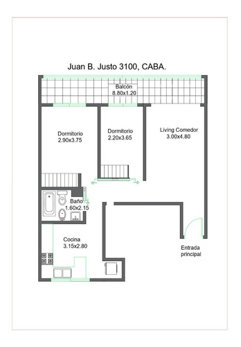 Imagen 12 de 13 de Oportunidad! Departamento Con Alma De Ph. Terraza Propia.