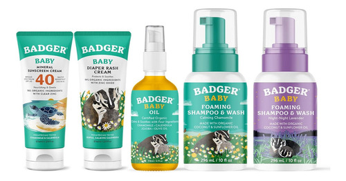Badger Baby Bundle - Protector Solar Mineral Para Bebé Spf 4
