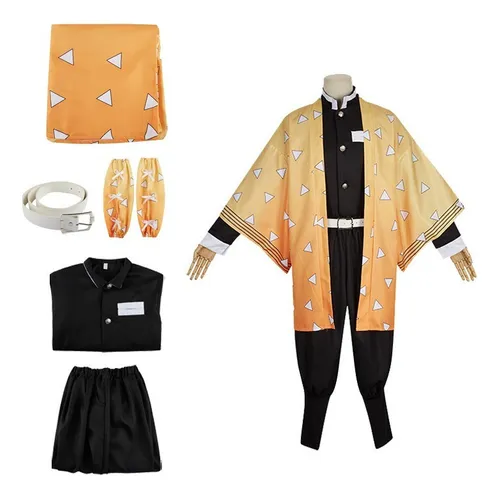 comprar Disfraz De Cazador De Demonios Agatsuma Zenitsu Cosplay Anim
