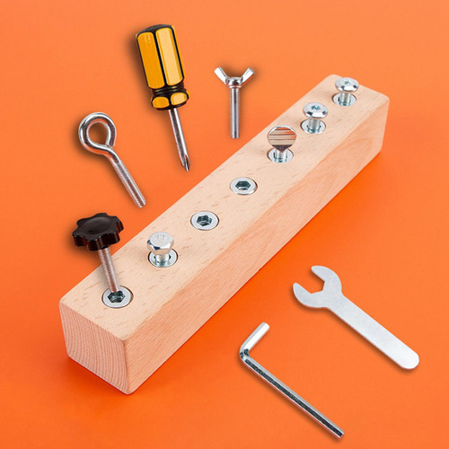 Juego De Tablero De Destornilladores De Madera, Herramientas