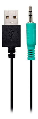 Parlantes 2.0 Usb Para Pc Ovansu Ospau42 Luces Led Rgb Color Negro