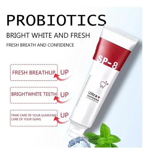 Creme Dental Cc Probiótico 5 Sp8 Fresh Whitening