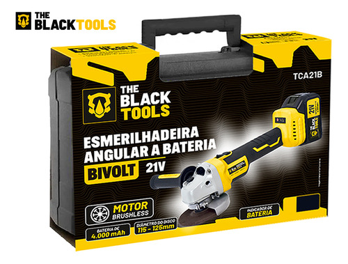 Esmerilhadeira Angular A Bateria 21v Com 2 Baterias 4000 Mah