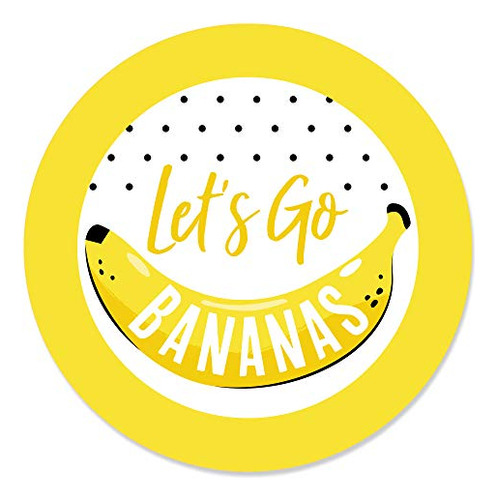 Big Dot Of Happiness Let S Go Bananas - Etiquetas Adhesivas 