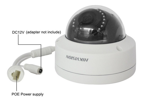 Cámara de seguridad Hikvision DS-2CD1123G0E-I(2.8mm) con resolución de 2MP visión nocturna incluida blanca