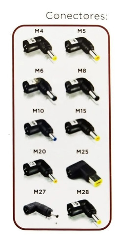 Imagen 3 de 6 de Cargador Universal Netmak Nm-1284 65w Automatico Notebook