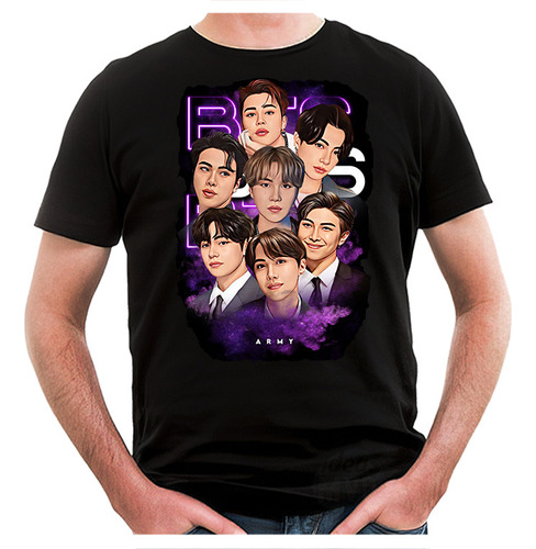 Remera Bts 04 (negra:) Ideas Mvd