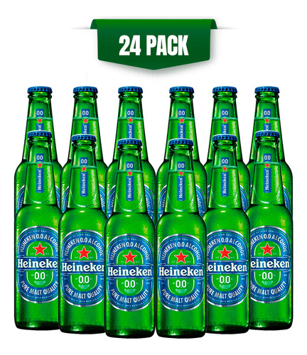 Cerveza Sin Alcohol Heineken 0.0 24 Botellas De 250ml