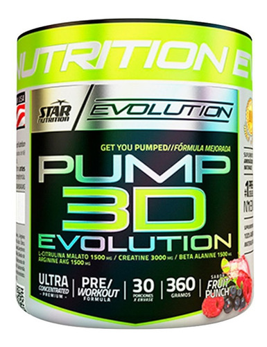 Pre Entreno Pump 3d 360 Grs Star Nutrition