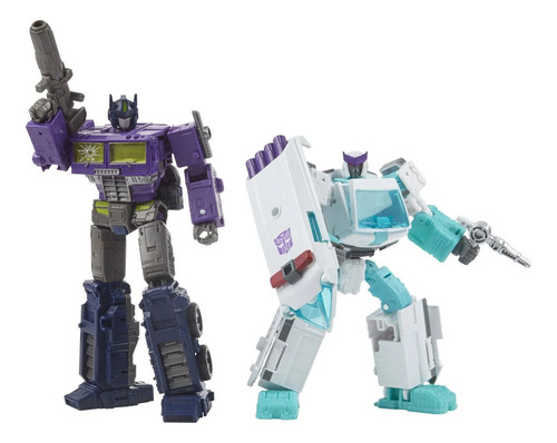 Transformers Generations Selects Wfc-gs17 Shattered Glass Ratchet Y Optimus Prime , Set De 2 Figuras De Acción, Para Niños Y Niñas De 8 Años O Más, Coleccionable Hasbro