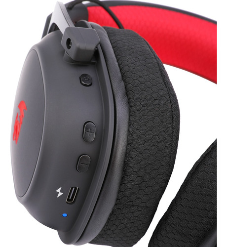 Headset Gamer Zeus Pro Preto Sem Fio Preto