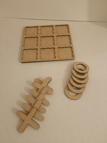 Juego De Gato Natural Juego De Mesa Mdf 3mm