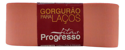 Fita De Gorgurão Laço 38mm Progresso Nº9 Com 10 Metros Cor Coral 1393