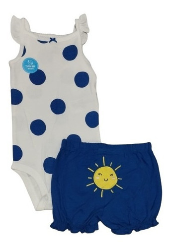 Carters Set 2 Piezas Body Manga Corta O Sin Mangas Y Short 