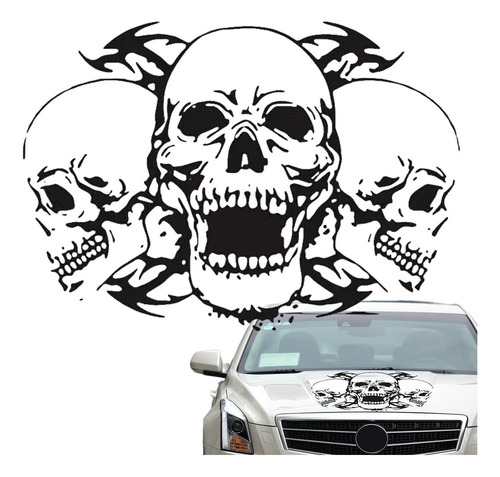 Calcomanías Y Calcomanías De Calaveras Para Autos Decoración