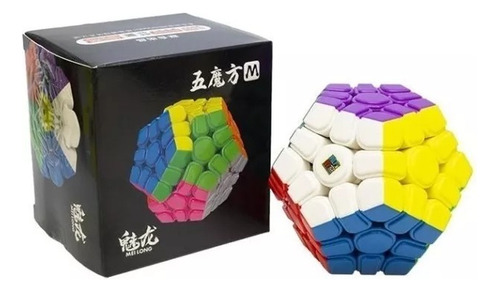 Cubo Profesional Megaminx Moyu Meilong Magnético Color de la estructura Stickerless