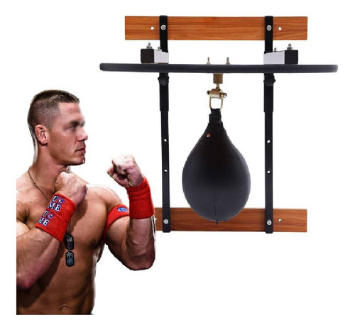 Pera De Boxeo Profesional Con Rotor Y Base Regulable Nueva..