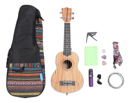 * Instrumento Musical Portátil De Madera Con 4 Cuerdas,