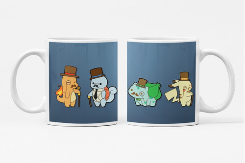 Caneca Charmander,pikachu,bulbasaur E Squirtle Modelo 1