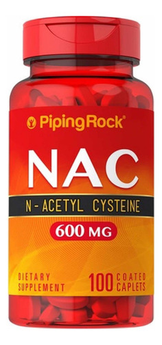Piping Rock Nac N-acetyl Cysteine 100 Capsulas 600 Mg Neutro