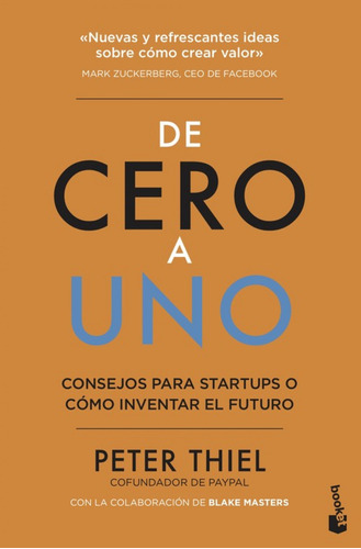 De Cero A Uno Thiel, Peter Booket