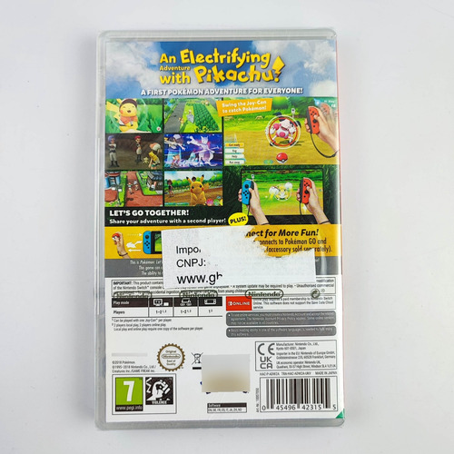 Lets Go Pikachu Bundle Pokeball Com Mew Nintendo Switch (Usado)