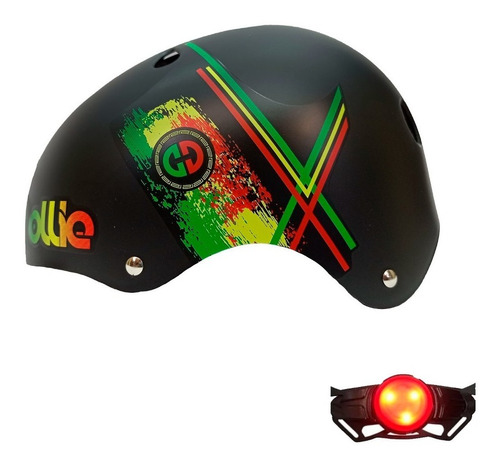 Casco Ollie Reggae - Negro | 20278m-d