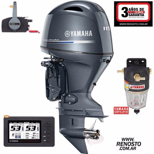 Motores Yamaha 115hp 4 Tiempos Efi Con Pantalla - Renosto