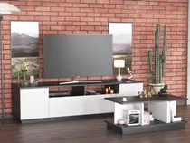 Comprar Combo Mesa Rack Tv Led + Mesa Ratona Melamina Moderno Living
